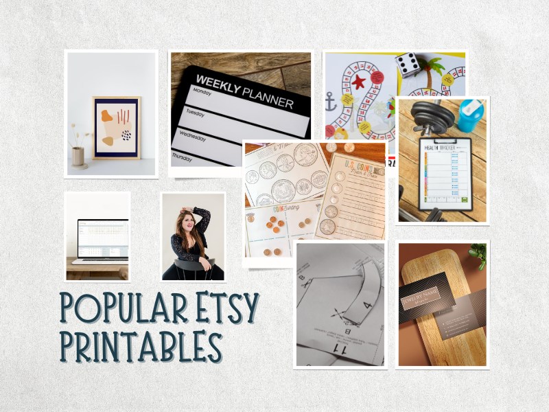 best-selling printables on etsy