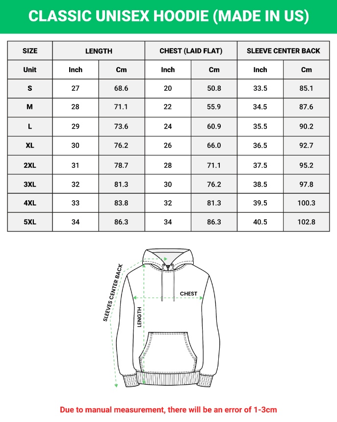 gildan 18500 size chart