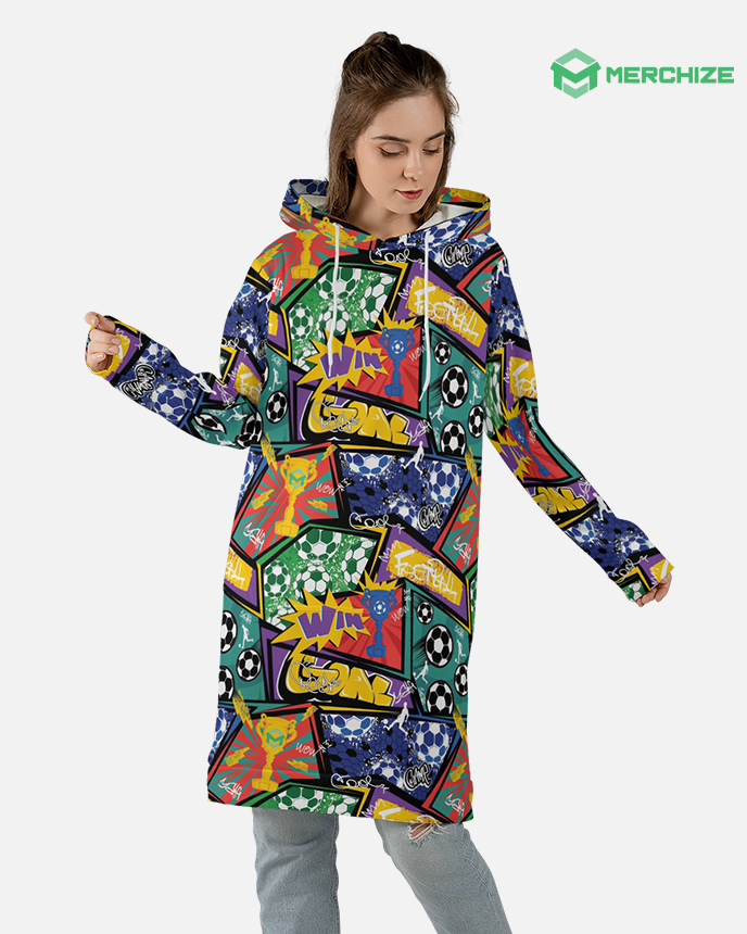 All-over Print Hoodie Dress