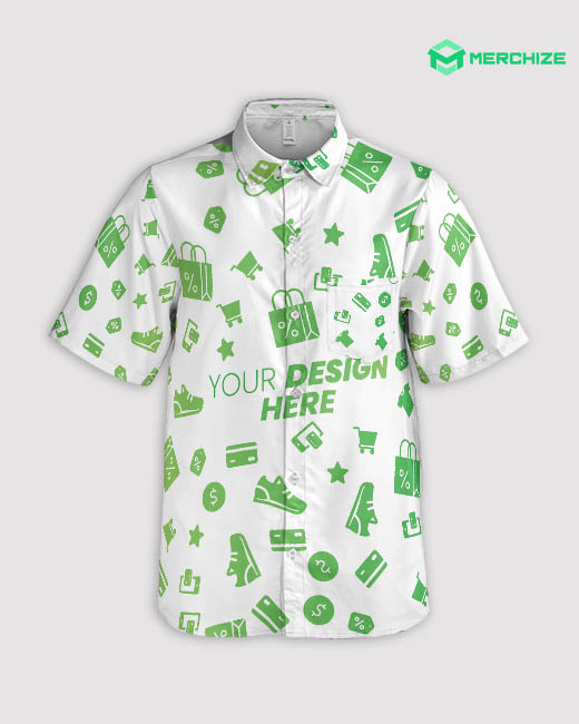 All-over Print Button Down Shirt (Made in China)