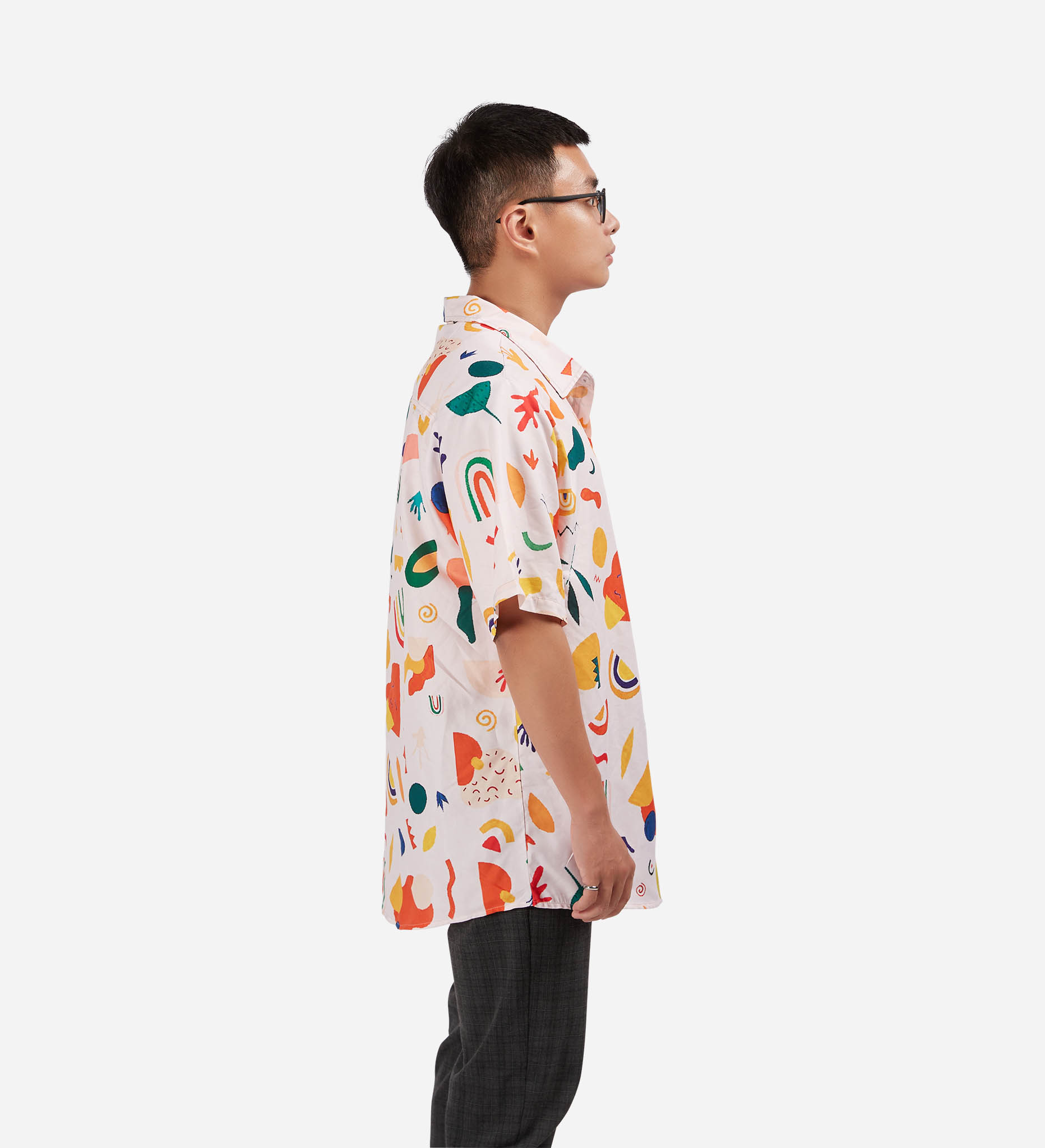 All-over Print Short-sleeve Pocket Shirt