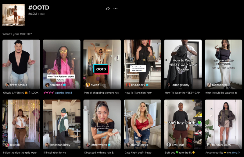 fashion TikTok Shop Products