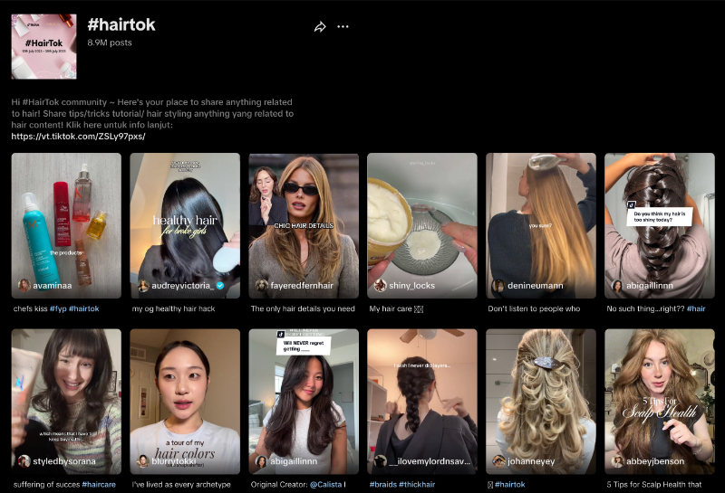 hair care TIkTok products