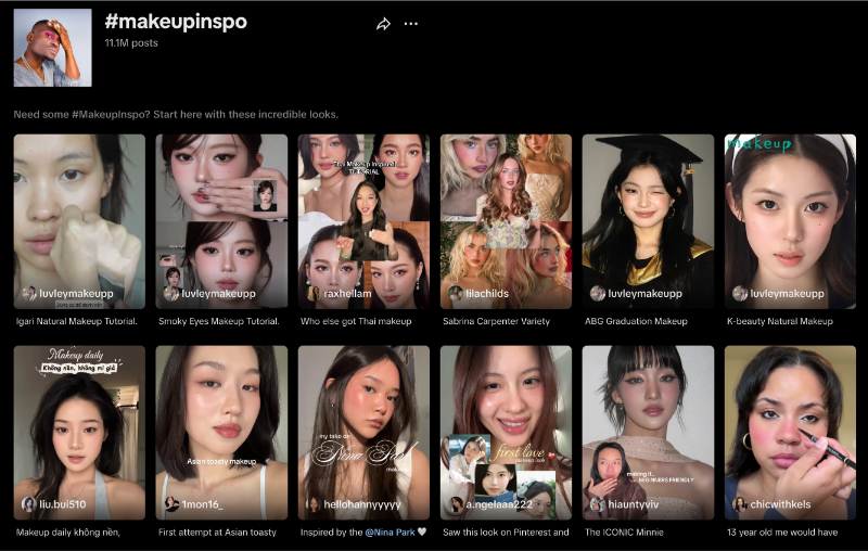 makeupinspo tiktok products