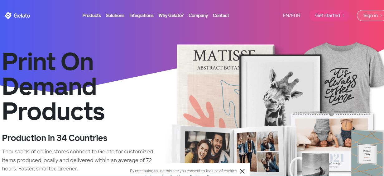 Gelato website