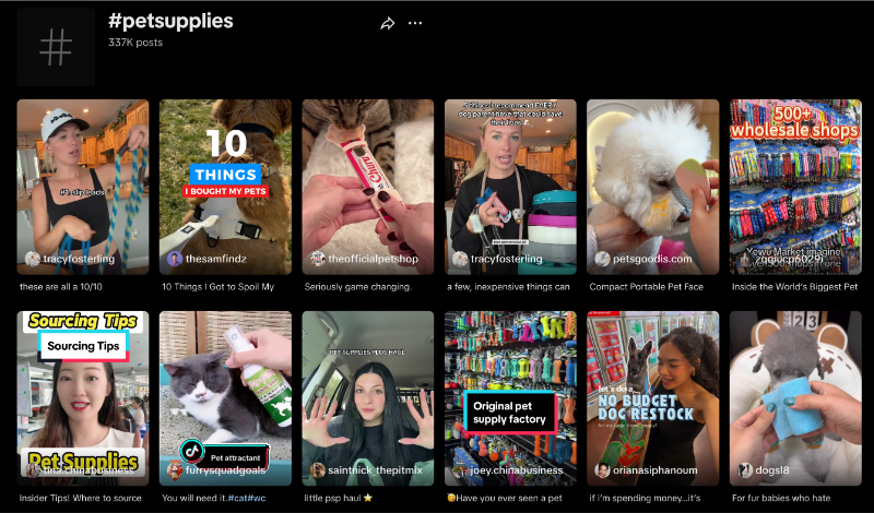 pet supplies TIkTok Products