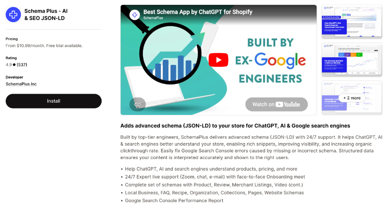 scheme Plus Shopify SEO Apps