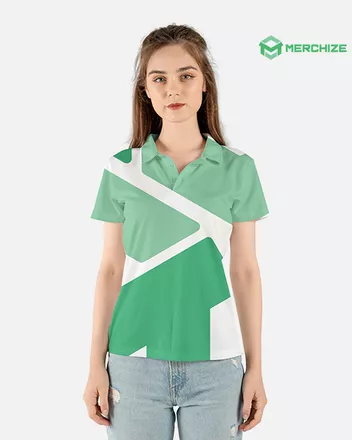 All-over Print Women's Polo Shirt (Midweight)