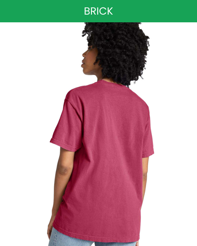 Heavyweight Adult Pocket T-Shirt Comfort Colors 6030 (Made in US)