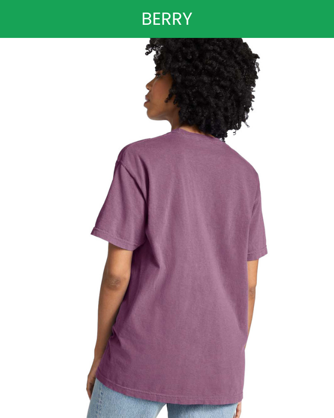 Heavyweight Adult Pocket T-Shirt Comfort Colors 6030 (Made in US)