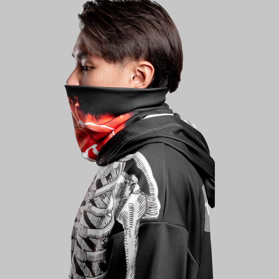 All-over Print Gaiter Hoodie (Midweight)