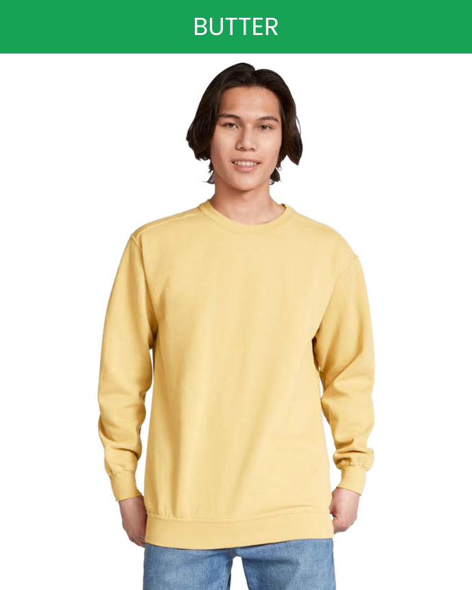 Classic Unisex Crew-neck Sweatshirt Comfort Colors 1566 (Made in US)