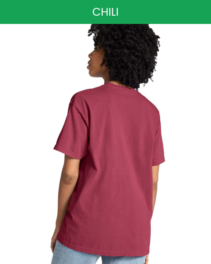 Heavyweight Adult Pocket T-Shirt Comfort Colors 6030 (Made in US)