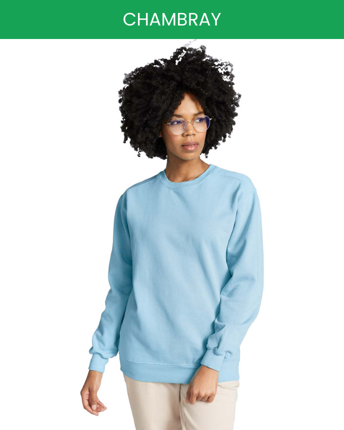 Classic Unisex Crew-neck Sweatshirt Comfort Colors 1566 (Made in US)