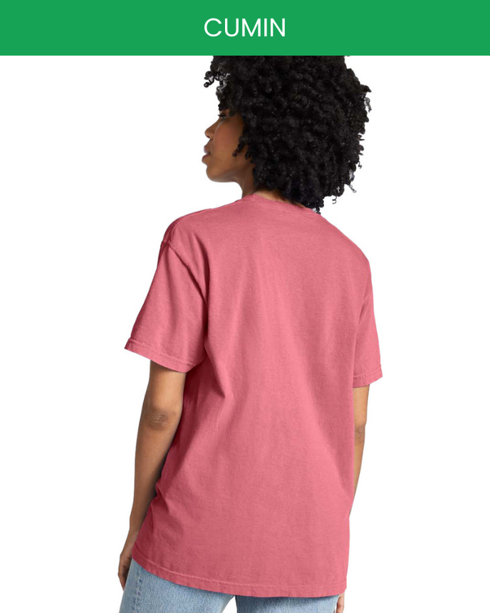 Heavyweight Adult Pocket T-Shirt Comfort Colors 6030 (Made in US)