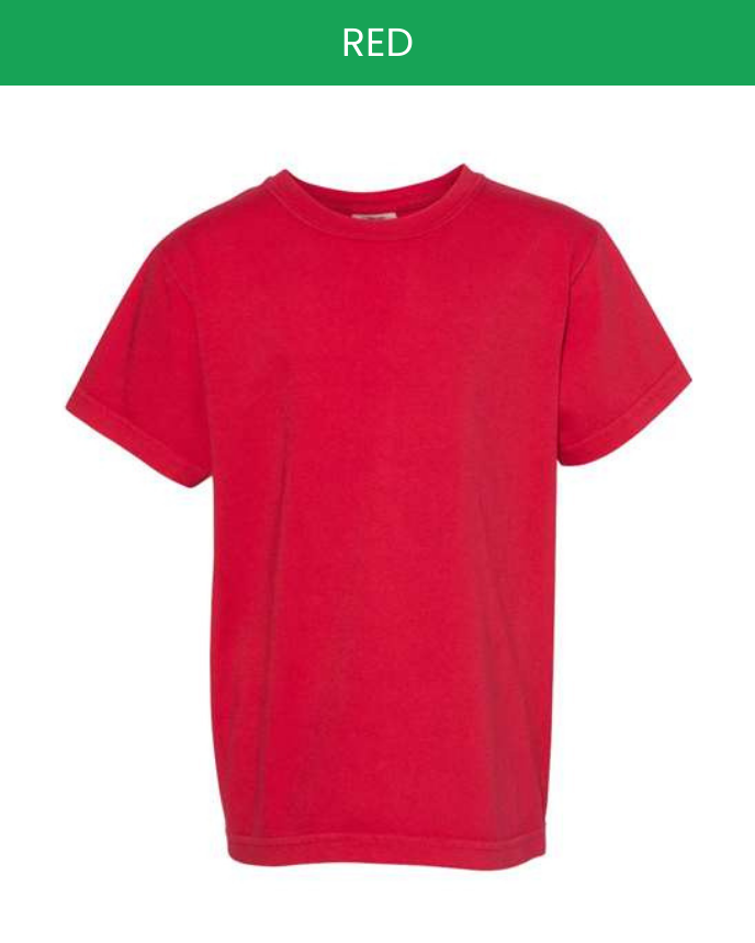 Heavyweight Youth T-Shirt Comfort Colors 9018 (Made in US)