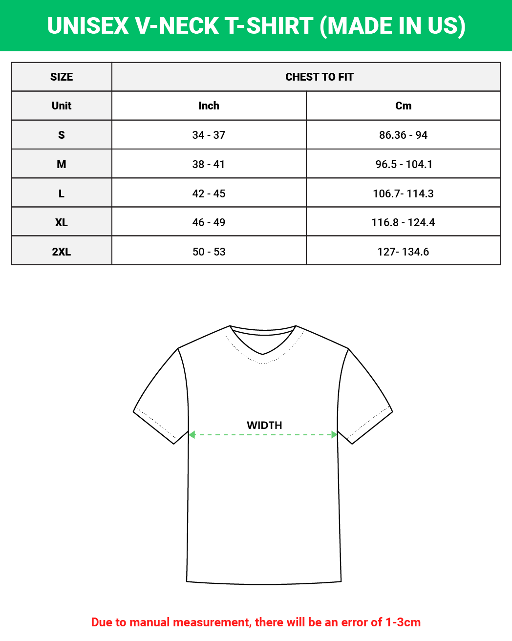 Unisex V-neck T-shirt Bella Canvas 3005 (Made in US)