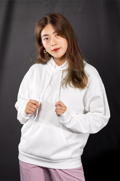 custom all over print hoodie wwhite