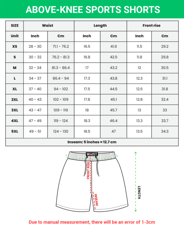 Above-knee Sports Shorts