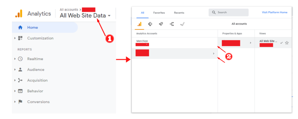 Merchize-google analytic ID