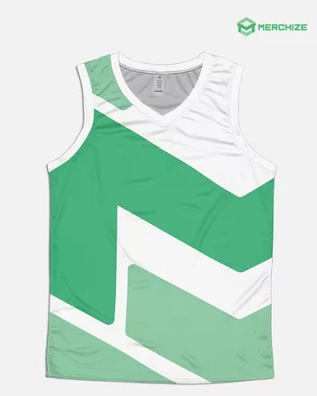 All-over Print V-neck Sleeveless Jersey Tank Top