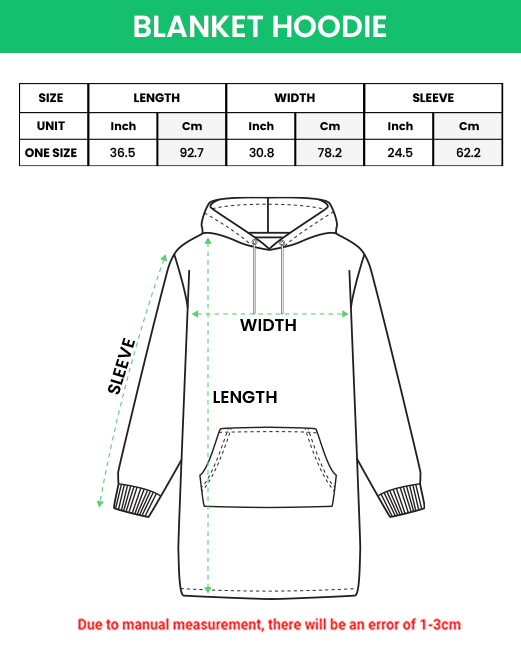 Custom blanket hoodie 