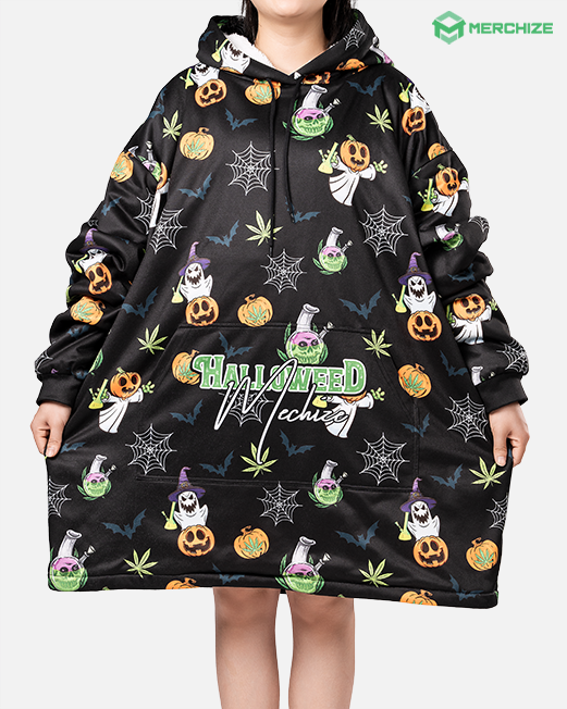Print on demand blanket hoodie