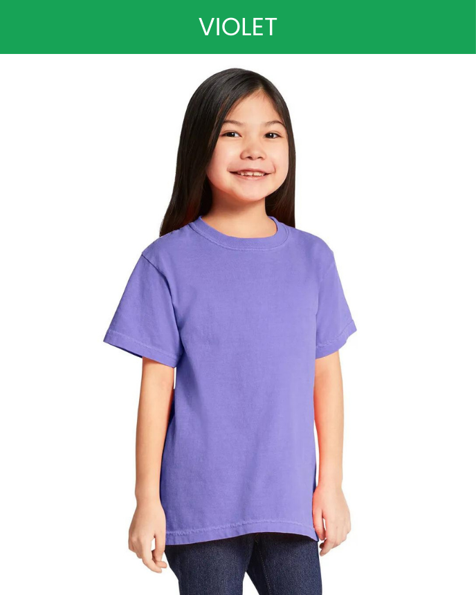 Heavyweight Youth T-Shirt Comfort Colors 9018 (Made in US) violet
