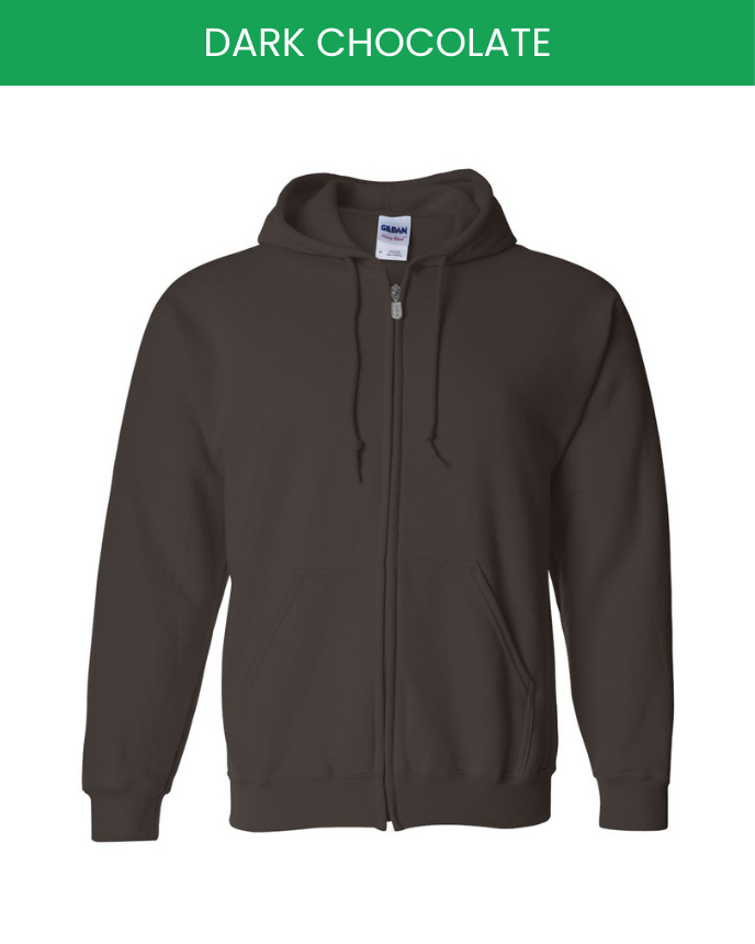 Classic Unisex Zip Hoodie Gildan 18600 (Made in US)