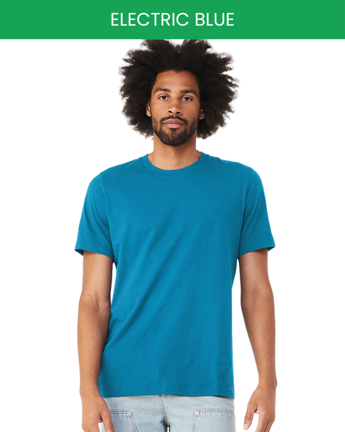 Bella canvas 3001 electric blue