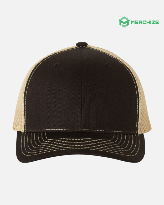 Leather Patch Snapback Trucker Cap 112 (Made in US)