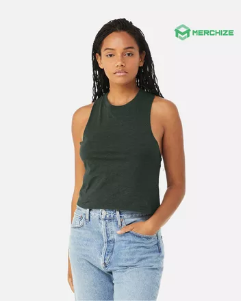  Women's Racerback Crop Tank Bella Canvas 6682 (Made in US)
