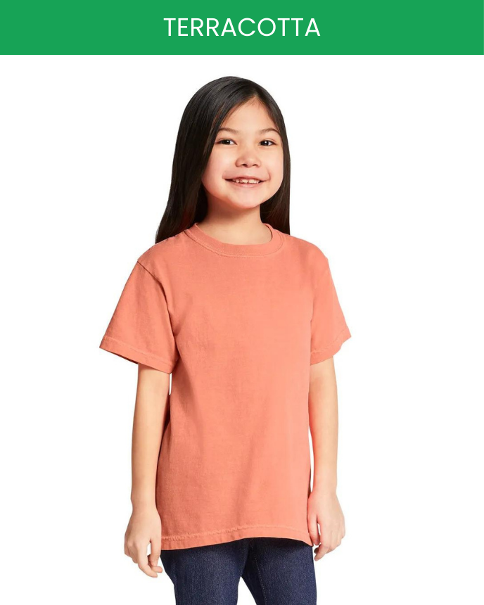 Heavyweight Youth T-Shirt Comfort Colors 9018 (Made in US) Terracotta