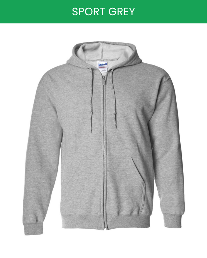 Classic Unisex Zip Hoodie Gildan 18600 (Made in US)