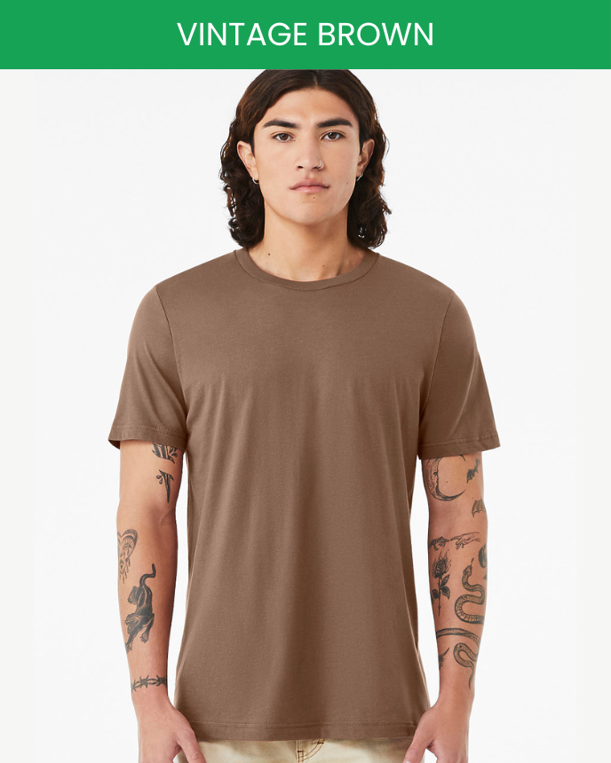 Bella canvas 3001 vintage brown