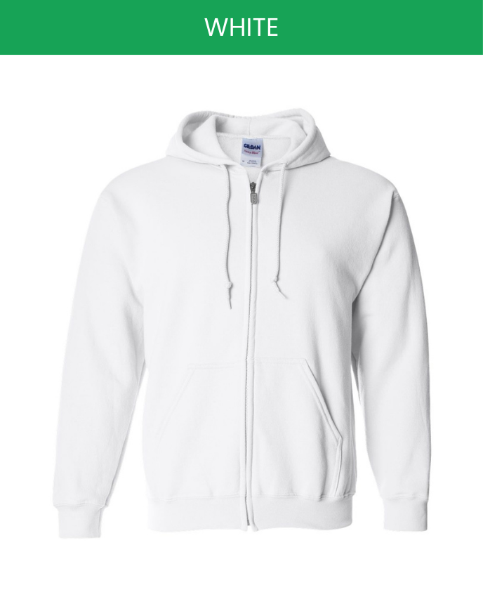 Classic Unisex Zip Hoodie Gildan 18600 (Made in US)
