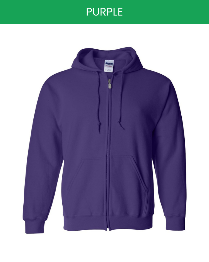Classic Unisex Zip Hoodie Gildan 18600 (Made in US)
