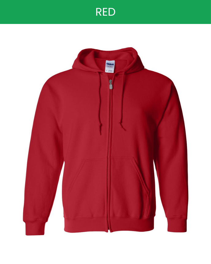 Classic Unisex Zip Hoodie Gildan 18600 (Made in US)