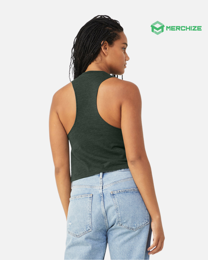  Women's Racerback Crop Tank Bella Canvas 6682 (Made in US)
