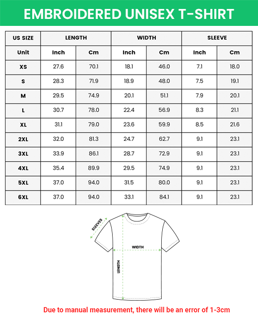 Embroidered Unisex T-shirt