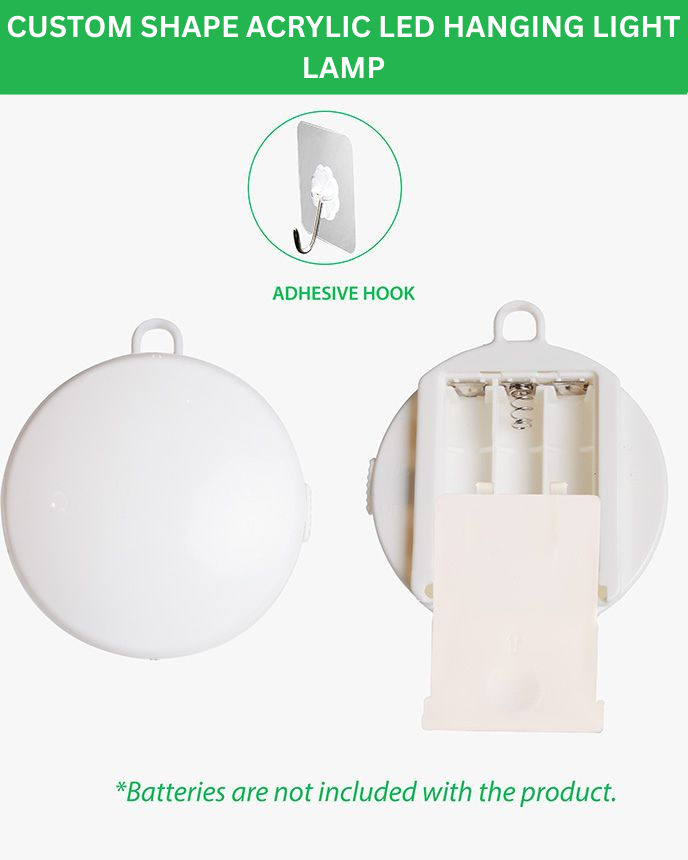 Custom Shape Acrylic LED Hanging Light Lamp 
