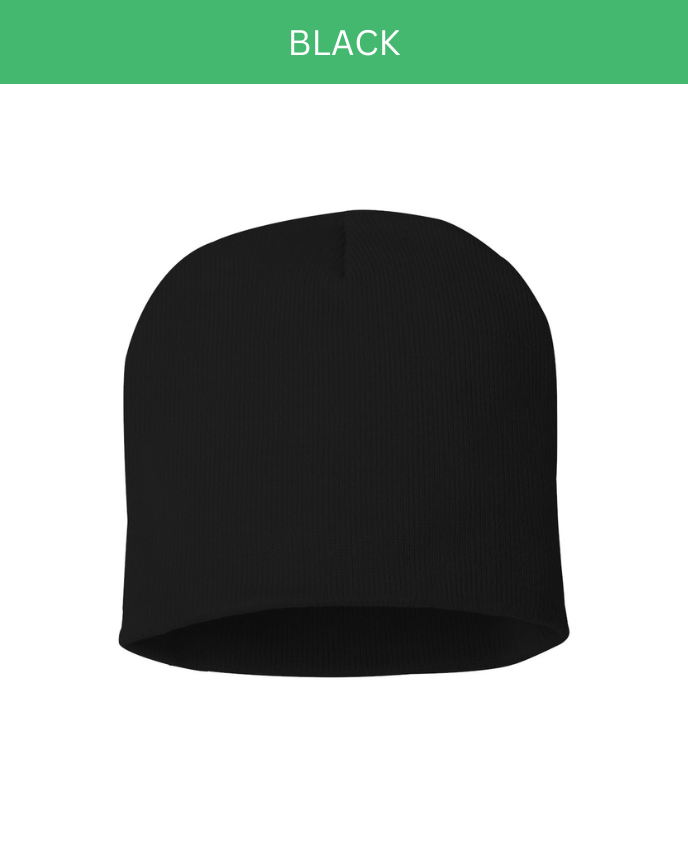  Leather Patch Beanie for Kid (Made in US) 