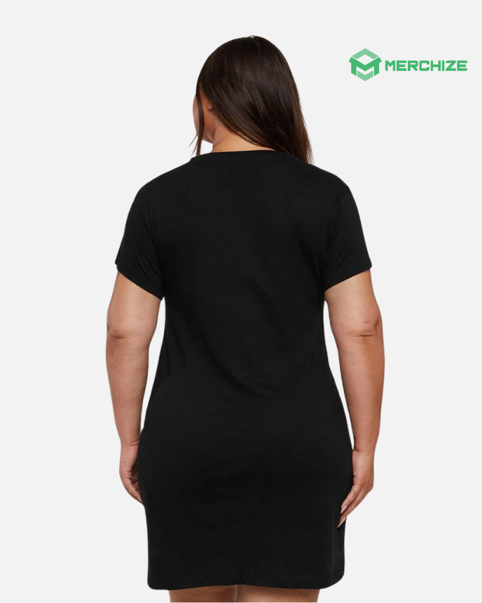 Women's Fine Jersey V-Neck Dress LAT 3522 (Made in US)