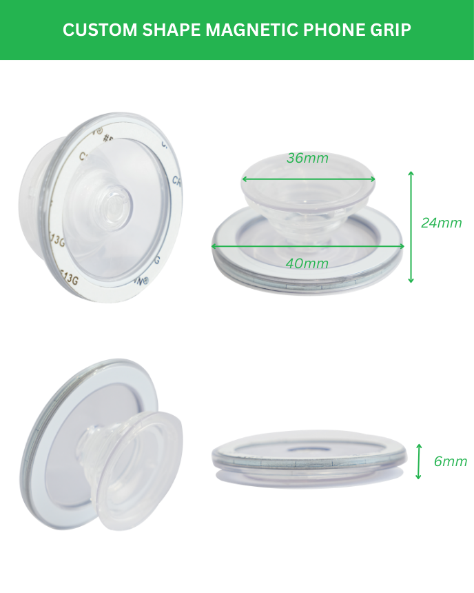 Custom Shape Hologram Magnetic Phone Grip