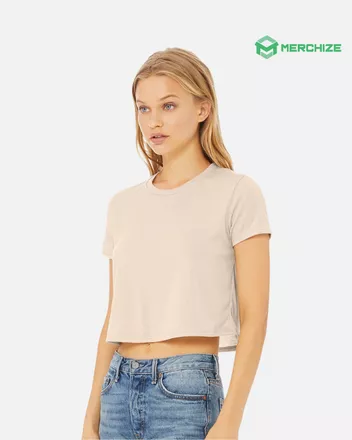 Women’s Flowy Crop Tee  Bella Canvas 8882 (Made in US)