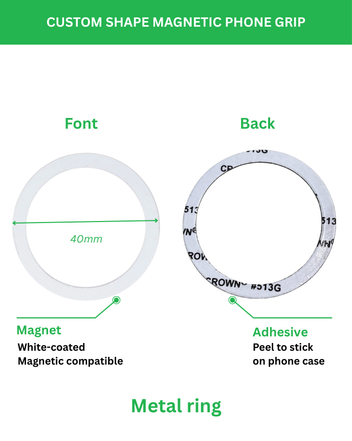 Custom Shape Hologram Magnetic Phone Grip
