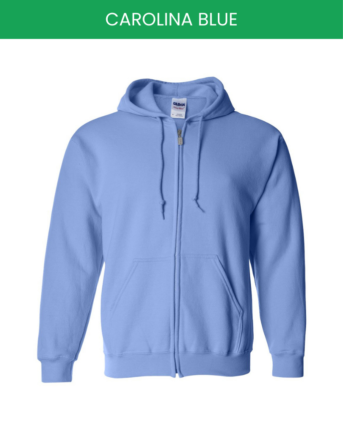 Classic Unisex Zip Hoodie Gildan 18600 (Made in US)