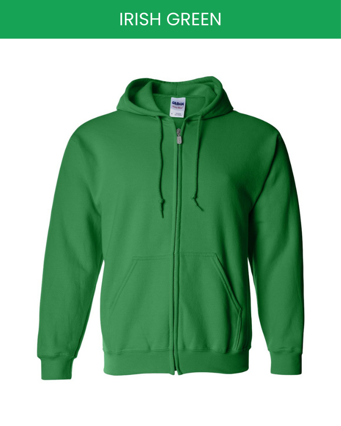 Classic Unisex Zip Hoodie Gildan 18600 (Made in US)