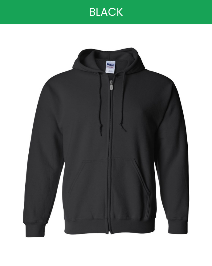 Classic Unisex Zip Hoodie Gildan 18600 (Made in US)
