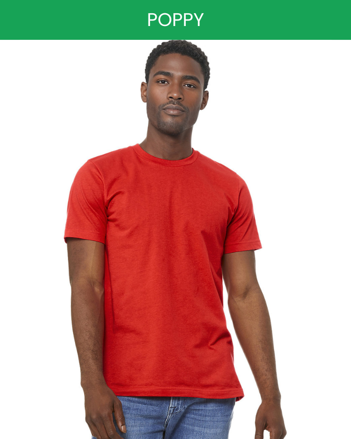 Bella canvas 3001 poppy